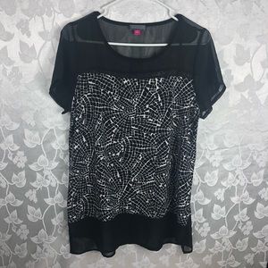 Vince CAMUTO  Women,s Top, High-Low Tunic Style.M.